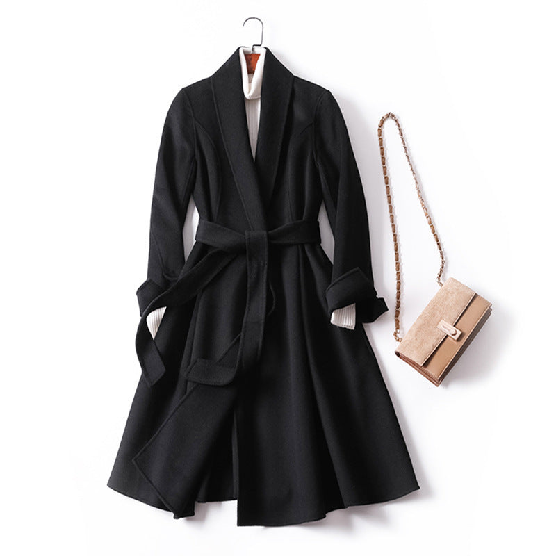 Lapel Lace Ladies Dress