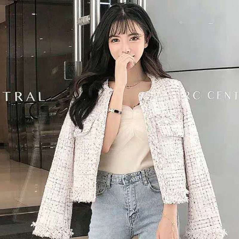 Women's Sweet Pure Slim Short Woolen Coat