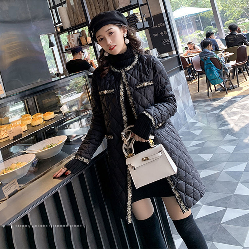 Lightweight Mid-length Padded Jacket Women's Quilted Jacket