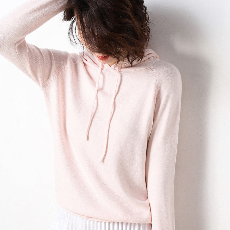 Spring and autumn hooded sweater women pullover