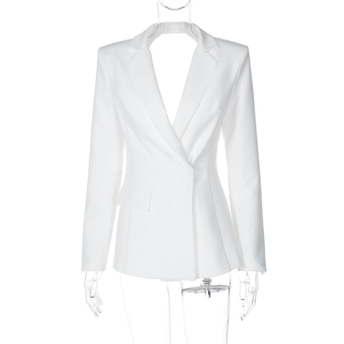 Sexy No Back Slim Fit Long Sleeve Suit Coat