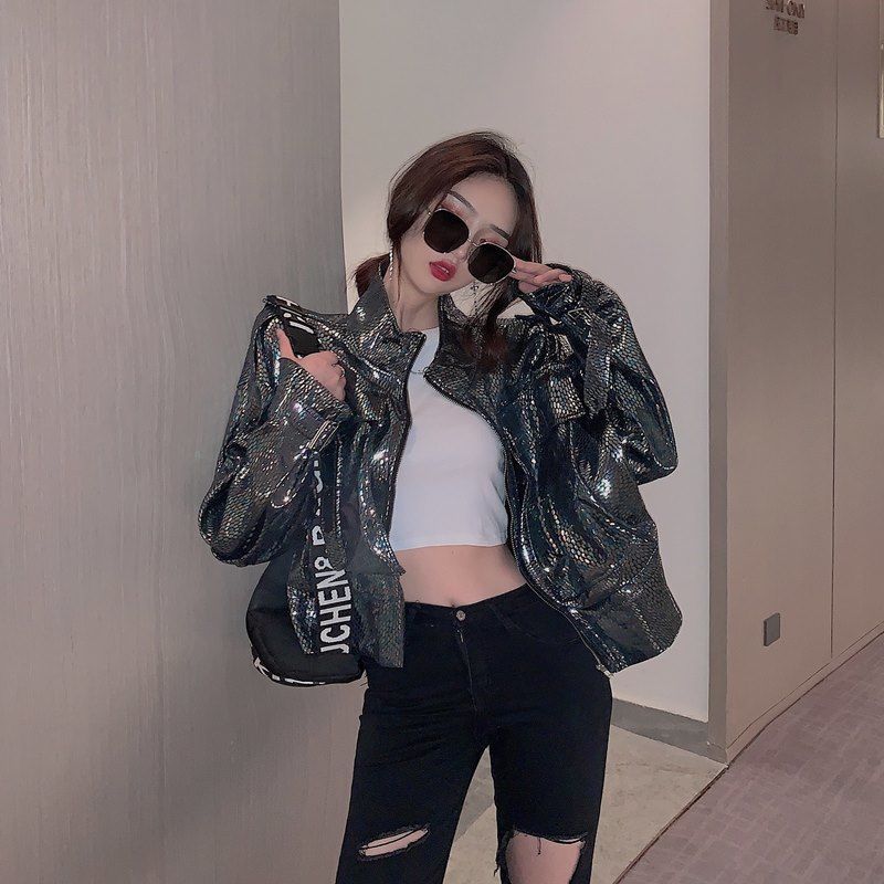 Spring Loose And Thin Temperament Long-sleeved Jacket Jacket
