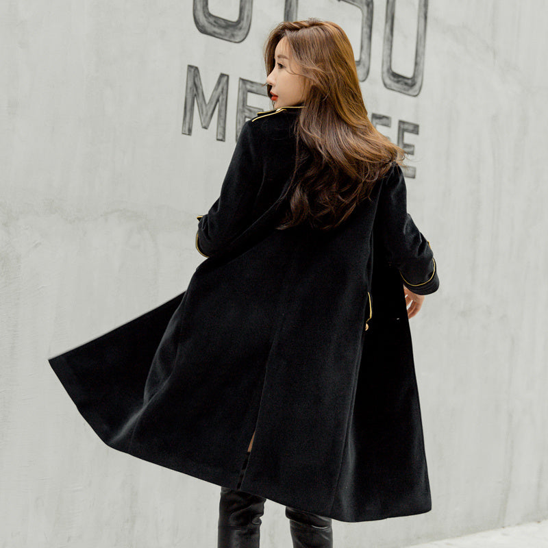 British court military uniform wind long woolen coat