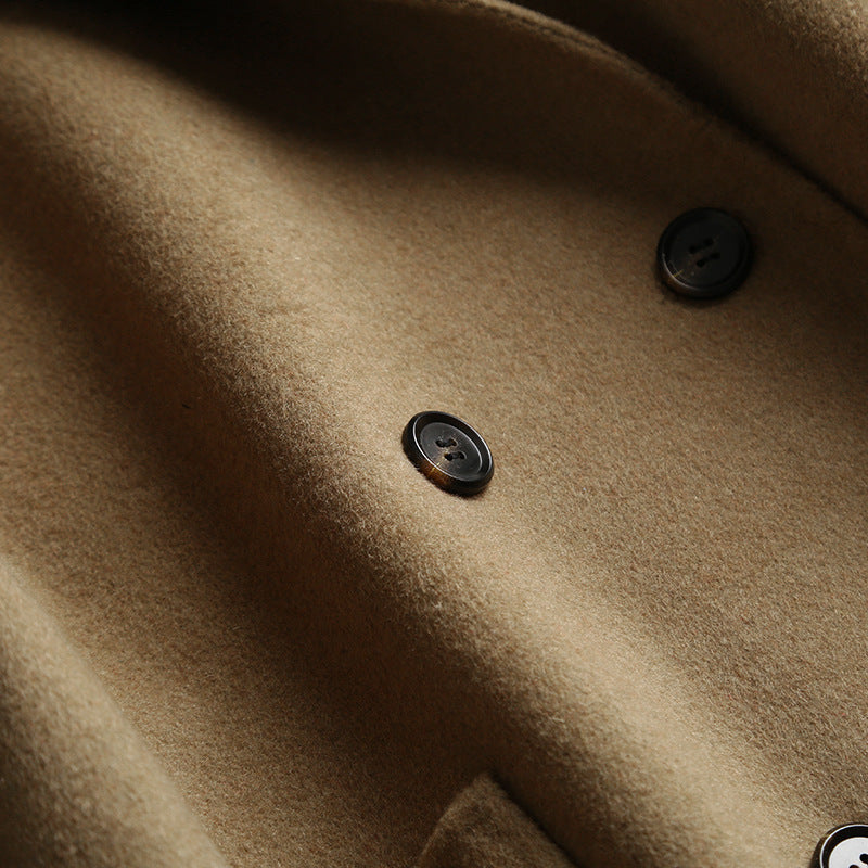 Vintage loose double faced cashmere suit coat