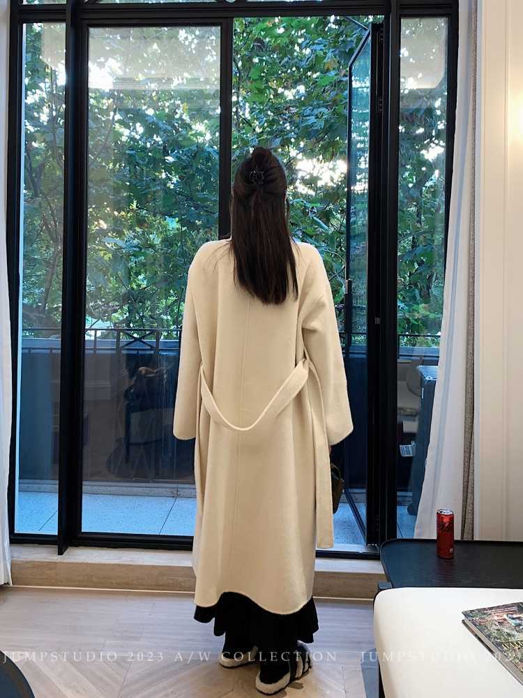 Retro Wool Overcoat Women's Fashion