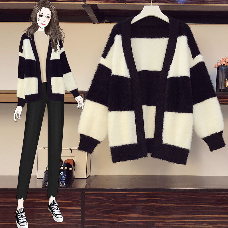 Fashion loose sweater cardigan