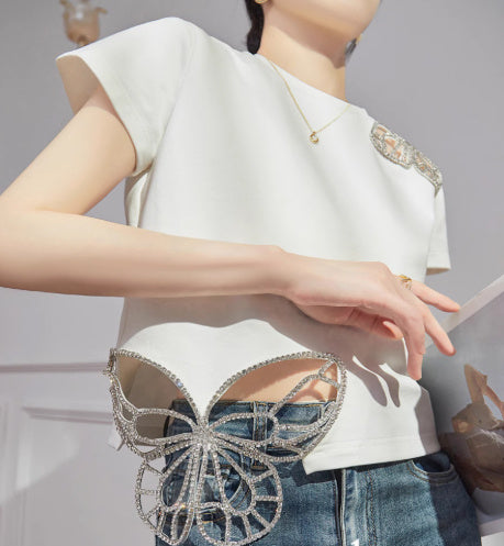 Style High-end Fashion Suit For Women With Hollow Flowers