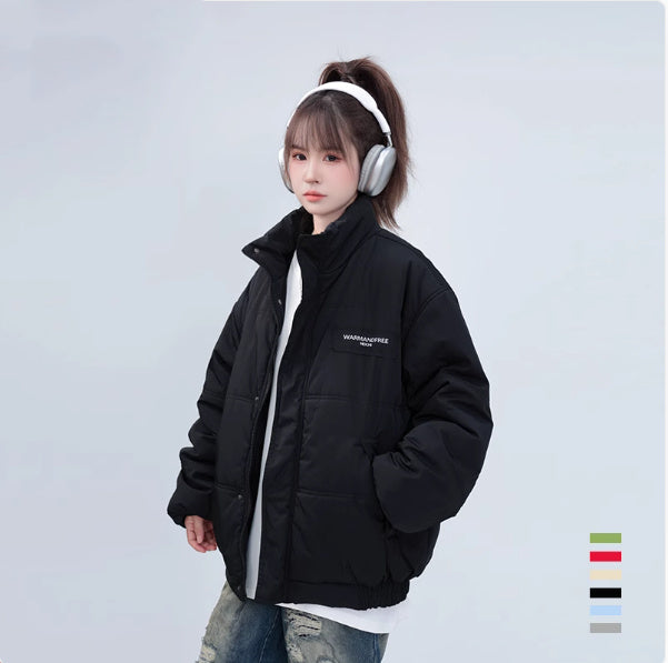 Autumn And Winter Thickening Couple Puffer Jacket Coat