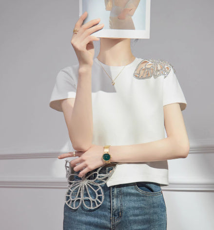 Style High-end Fashion Suit For Women With Hollow Flowers