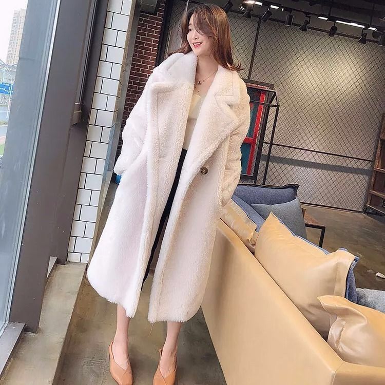 Sheep Shearing Coat Women's Mid-length Fur