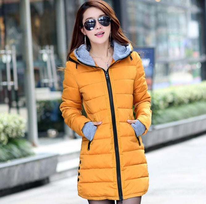 New Windproof Waterproof Winter Jacket Women Coat Female Padded Coat Long Section Women Coat Windbreaker Parka