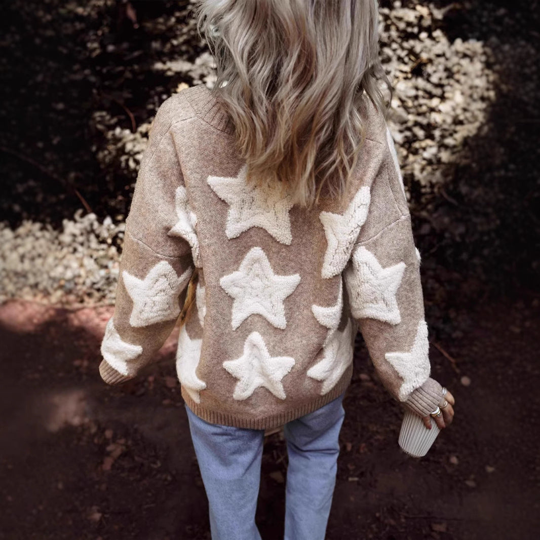 Autumn And Winter Single Row Multi-buckle Woolen Coat