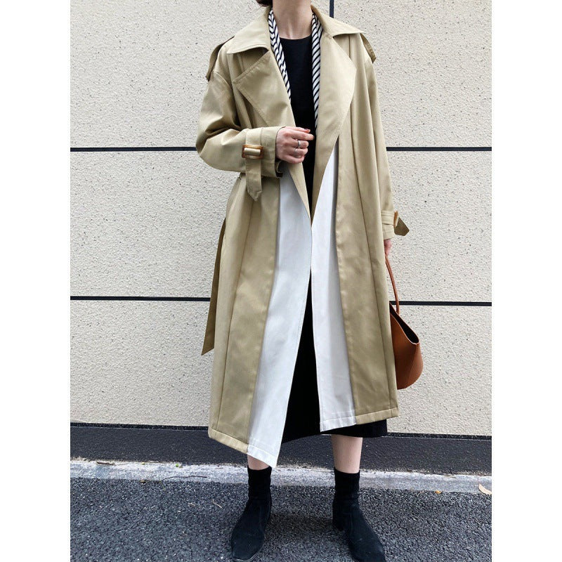 Fake Two-piece Color Matching Windbreaker