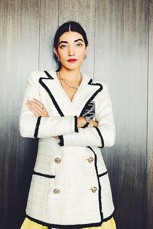 Sparkly floral coat