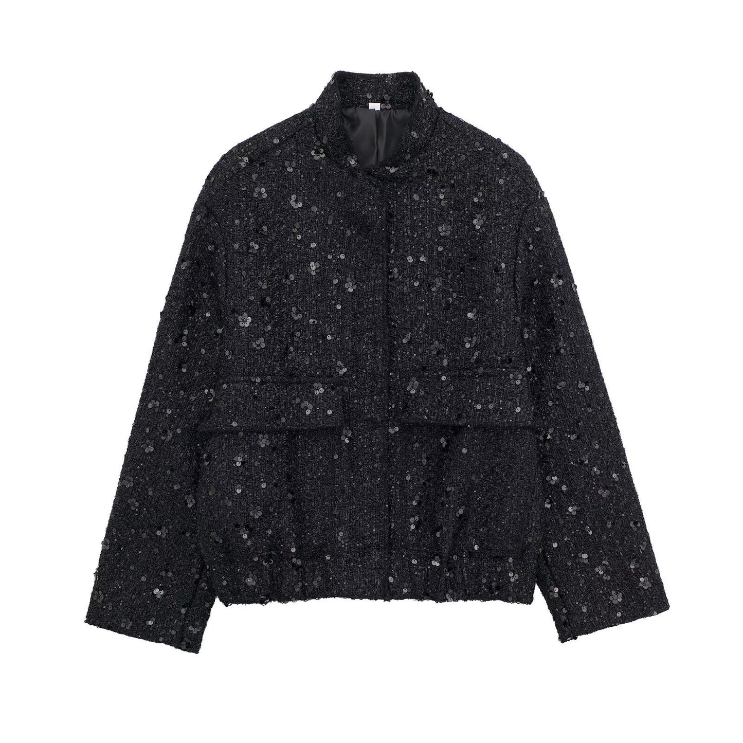 Women's Retro Garden Collar Concealed Pocket Jacket