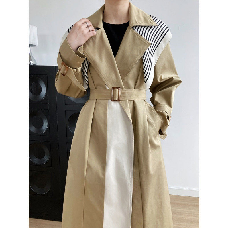 Fake Two-piece Color Matching Windbreaker