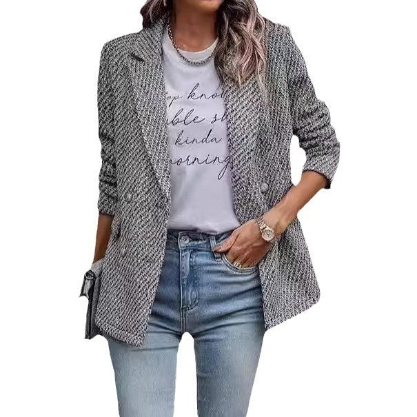 New Small Business Suit Temperament Classic Style Slim Coat Women's Clothing