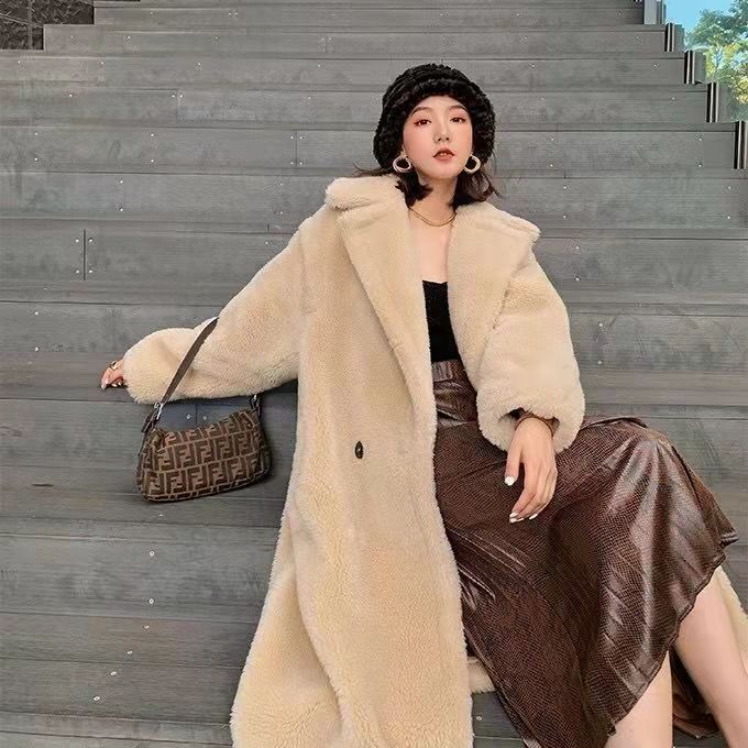 Sheep Shearing Coat Women's Mid-length Fur