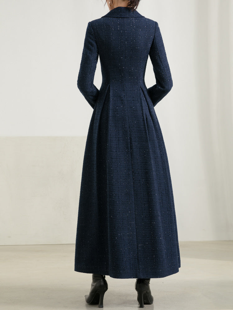 Thickened Mid Long Off Season Versatile High-end Woolen Coat