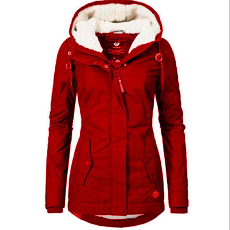 Plus velvet padded cotton women