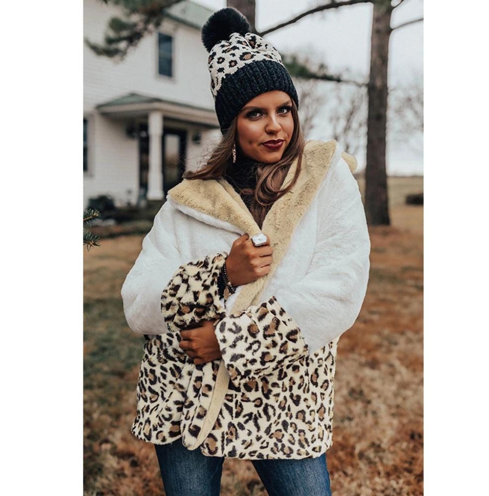 Fashionable warm Lapel Plush coat