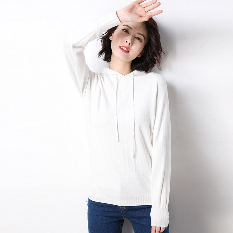 Spring and autumn hooded sweater women pullover