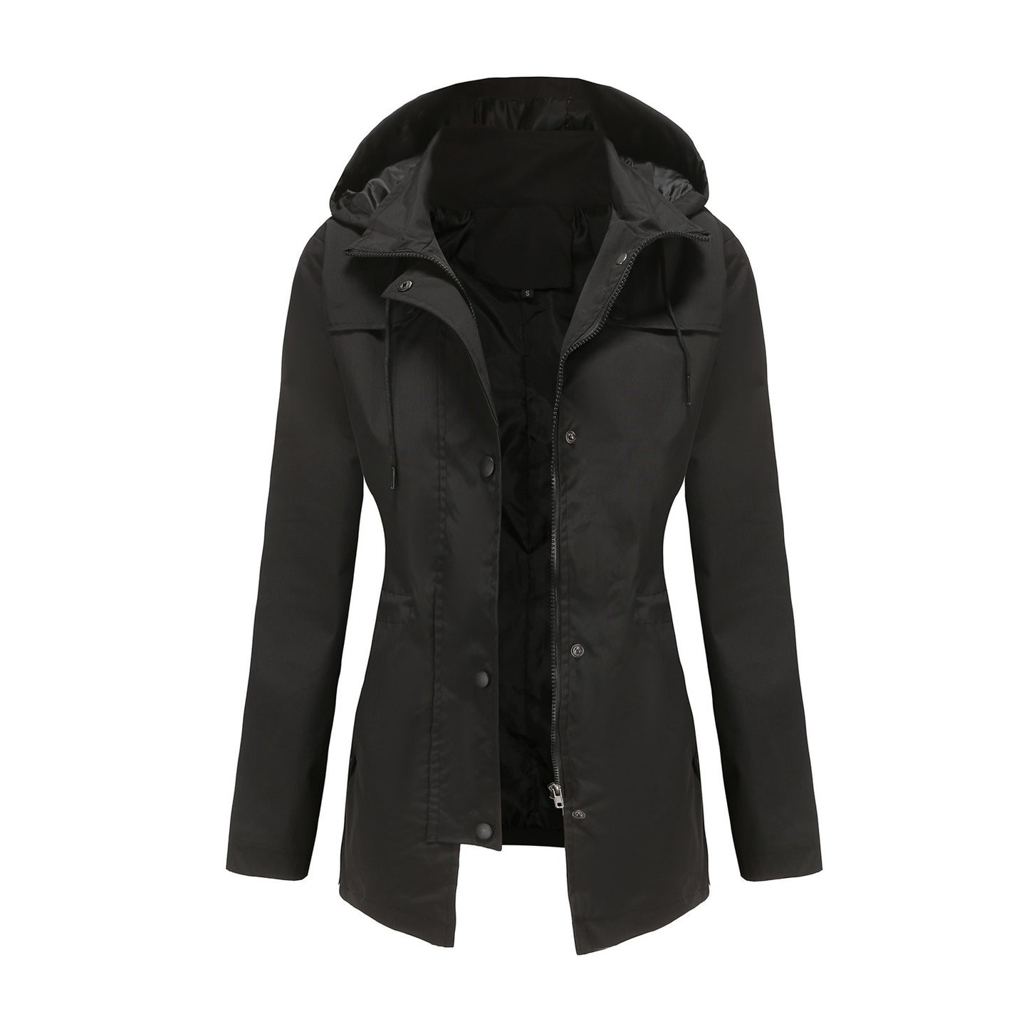 Women's Mid-length Cardigan Hooded Coat