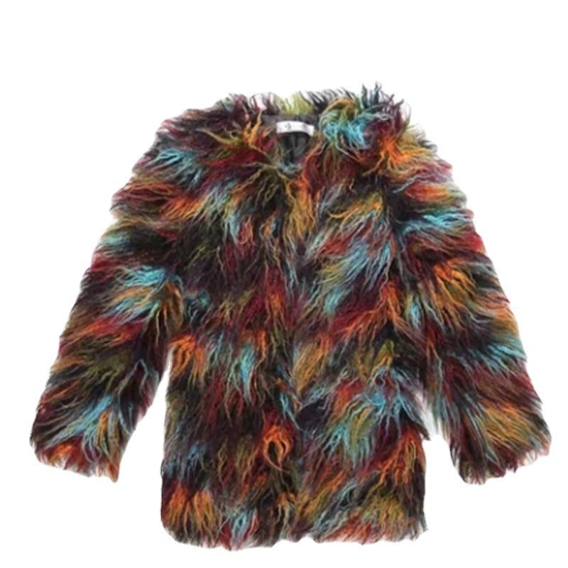 Women's Lamb Wool Mid-length Thickened Beach