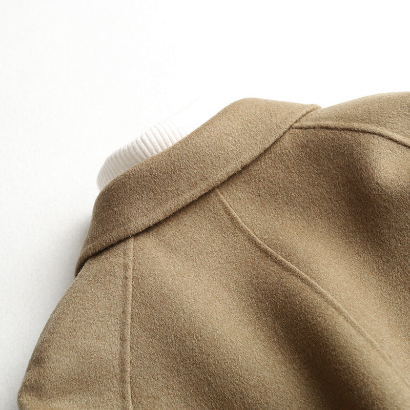 Vintage loose double faced cashmere suit coat