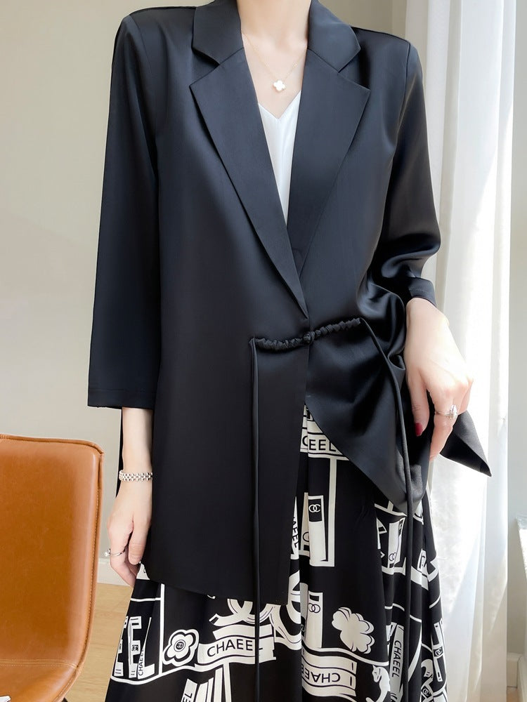Spring And Summer V-neck Loose Suit Women