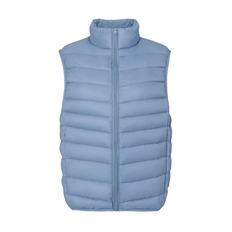 Stand Collar Outer Wear Slimming Plus Size Down Vest Vest