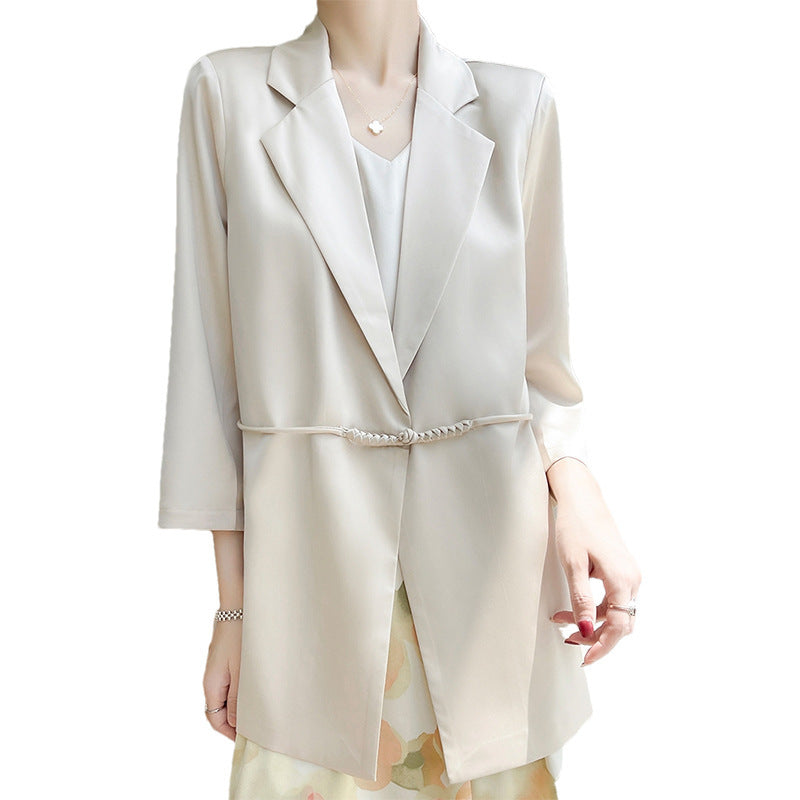 Spring And Summer V-neck Loose Suit Women