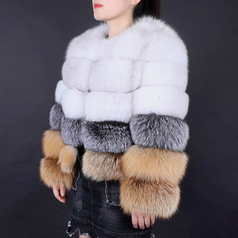 Women's Fashionable New Fur Warm Coat