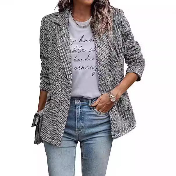 New Small Business Suit Temperament Classic Style Slim Coat Women's Clothing