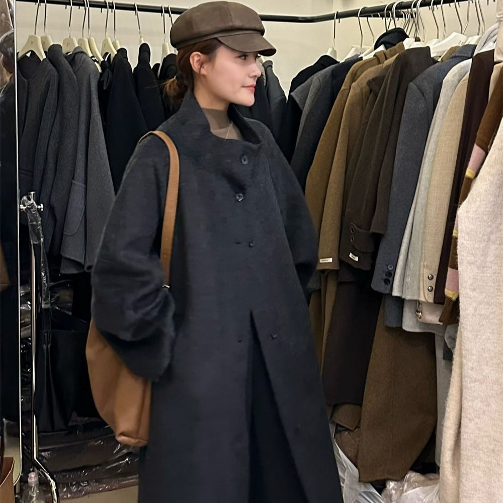 Loose Slimming Casual Woolen Coat