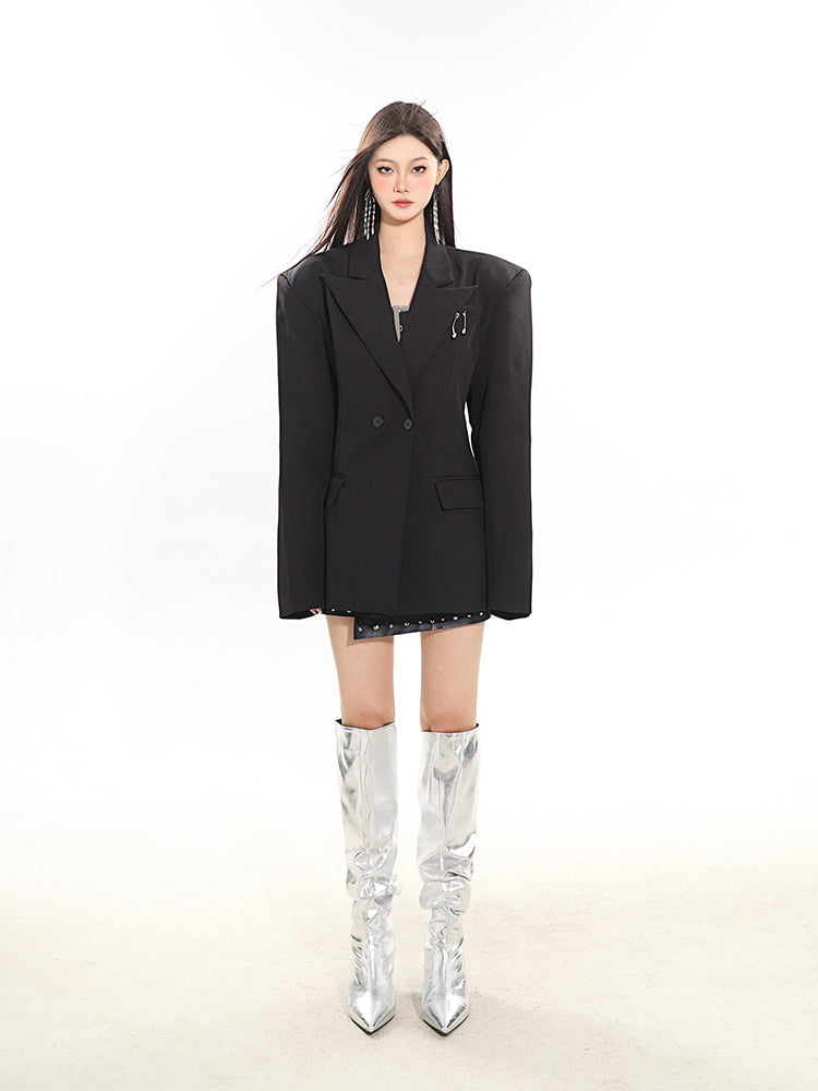 Women's Loose Waist-tight Suit Jacket