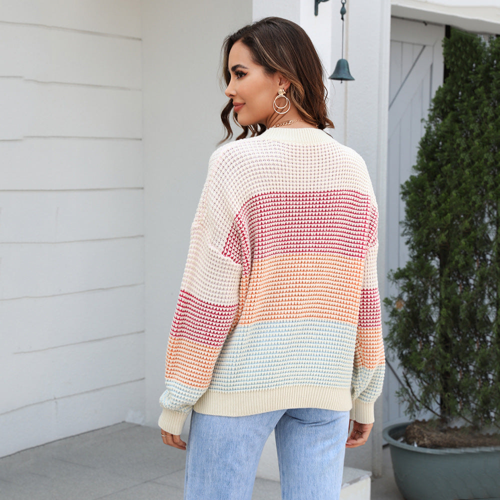 Women's Fashion Casual Sweater Loose Top