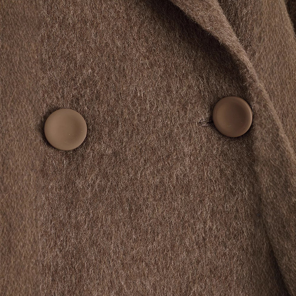 Double-sided Wool Overcoat Women's Mid-length Woolen Coat