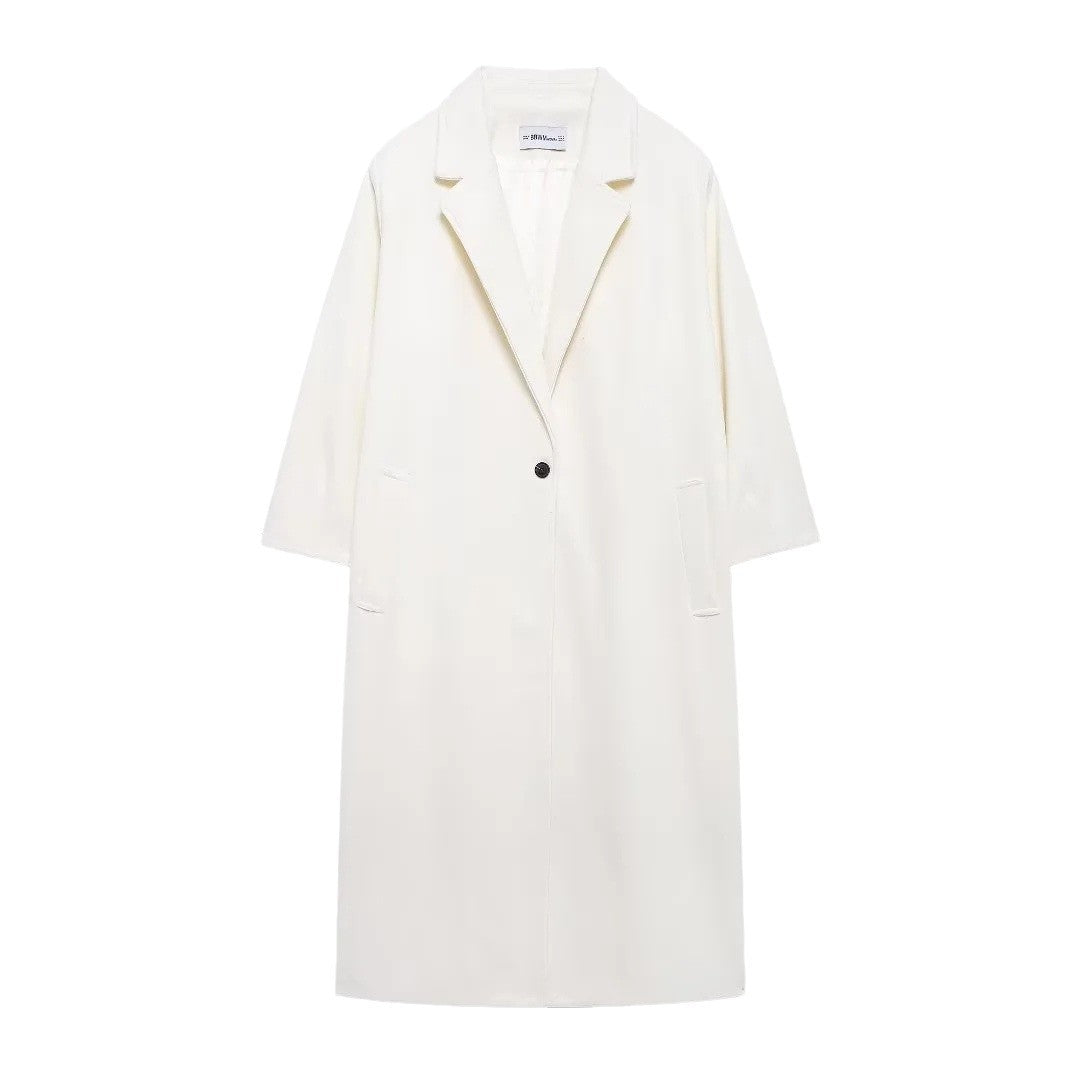 Fashionable All-match Woolen Coat For Women