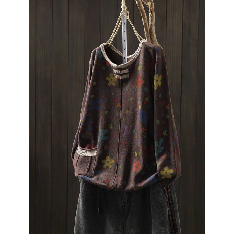 Artistic Retro Printing Sweater For Women