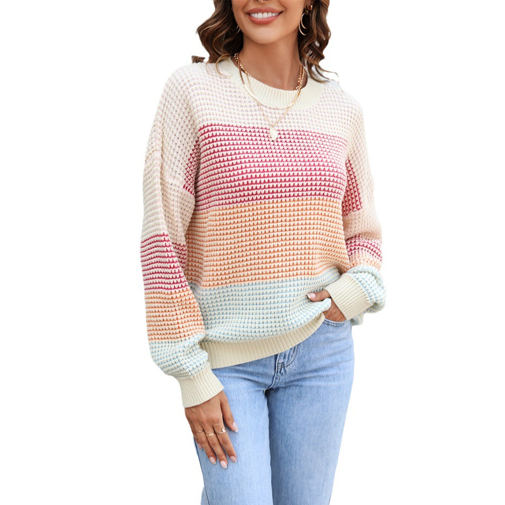 Women's Fashion Casual Sweater Loose Top