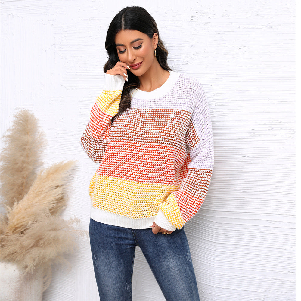 Women's Fashion Casual Sweater Loose Top