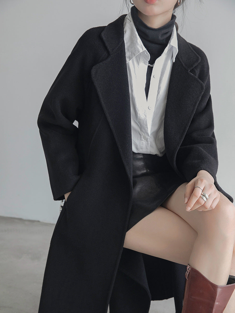 Fashion Loose Cool Woolen Coat Women