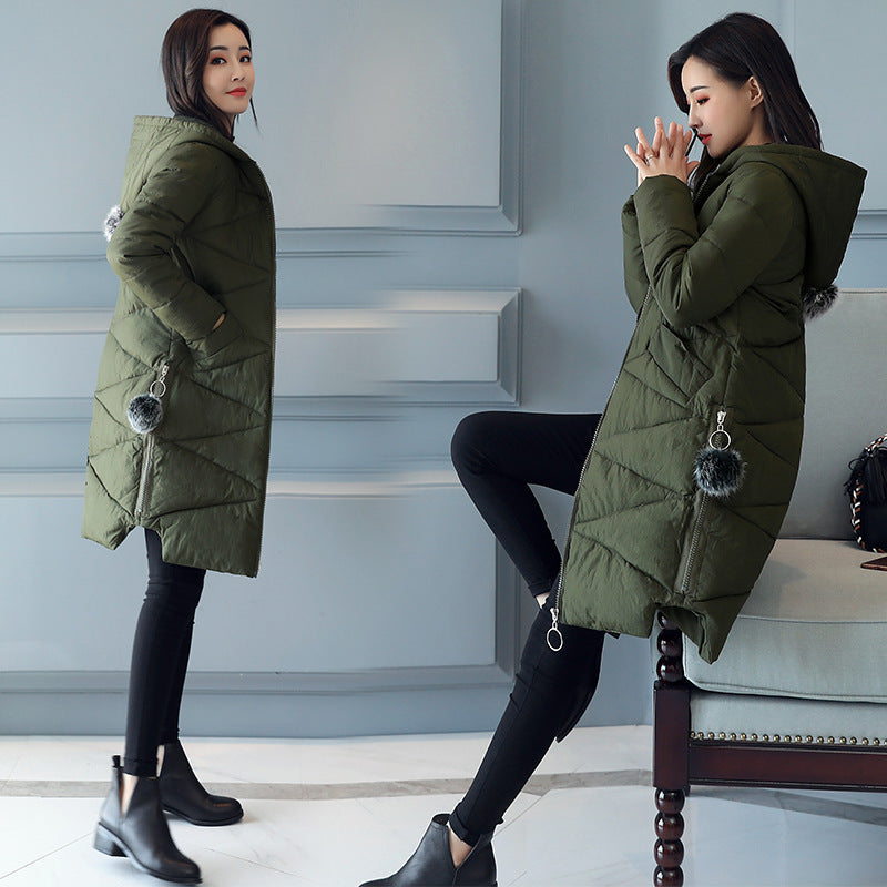 Korean Style Slim Padded Jacket Warm Jacket