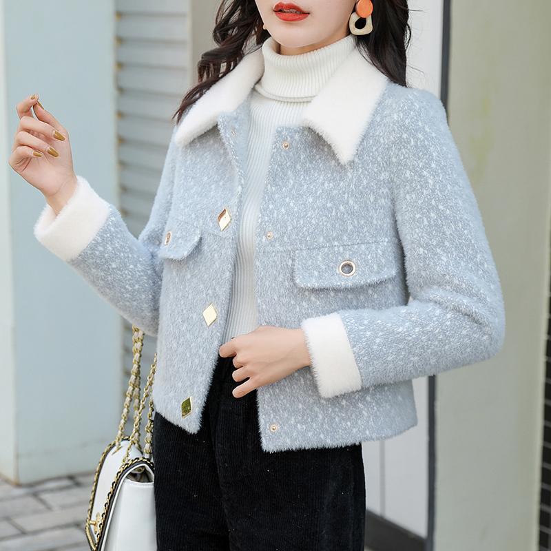 Korean Style Loose Little Woolen Coat