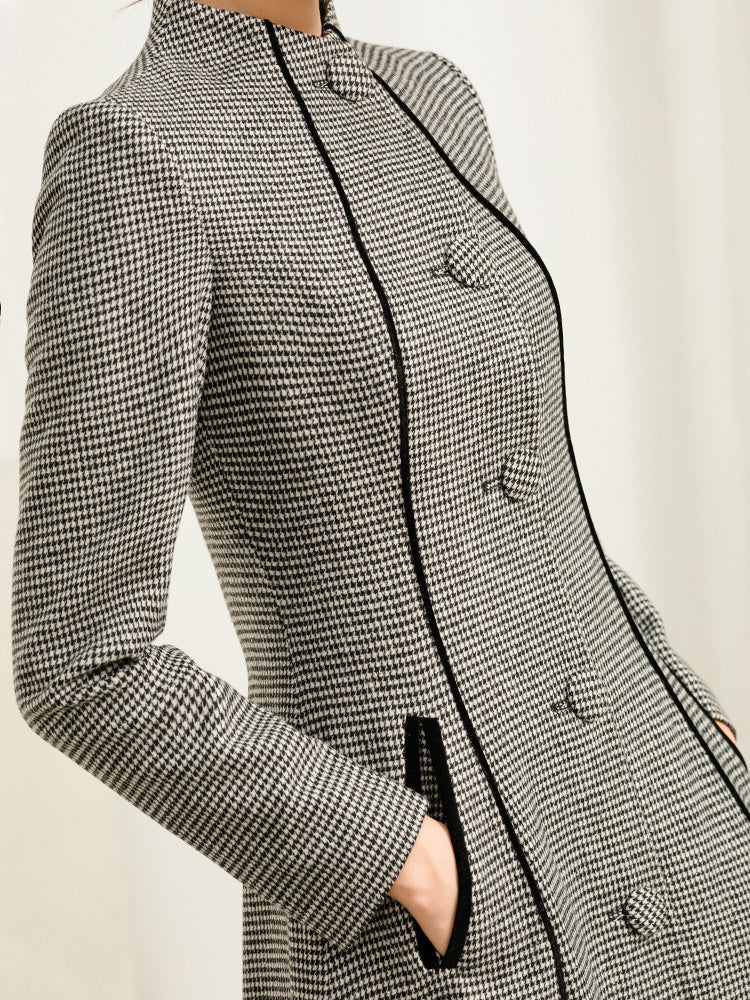 New Mid Length Versatile High-end Woolen Coat Coat