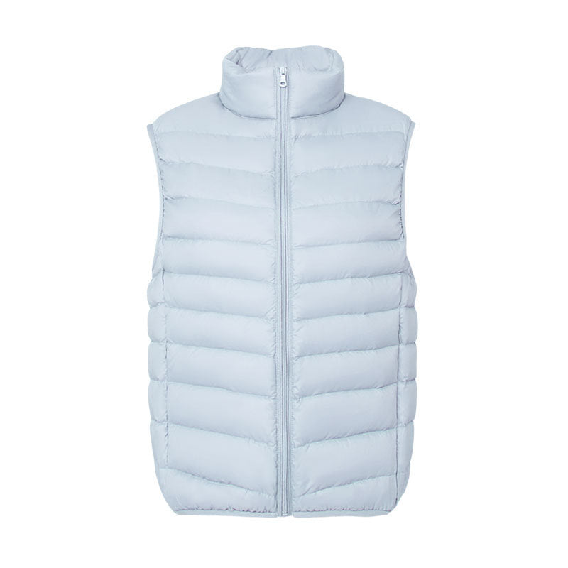 Stand Collar Outer Wear Slimming Plus Size Down Vest Vest