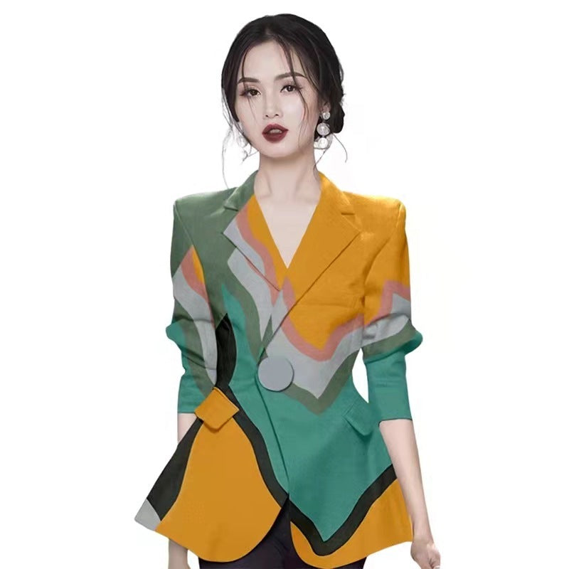 Royal Sister Suit Jacket Women's Highend Professional Spring Color Top