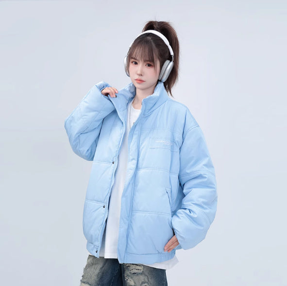 Autumn And Winter Thickening Couple Puffer Jacket Coat