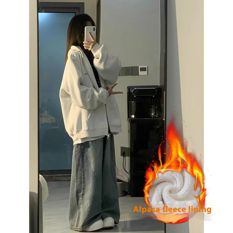 Early Autumn Gray Sports Coat Women's Sweater
